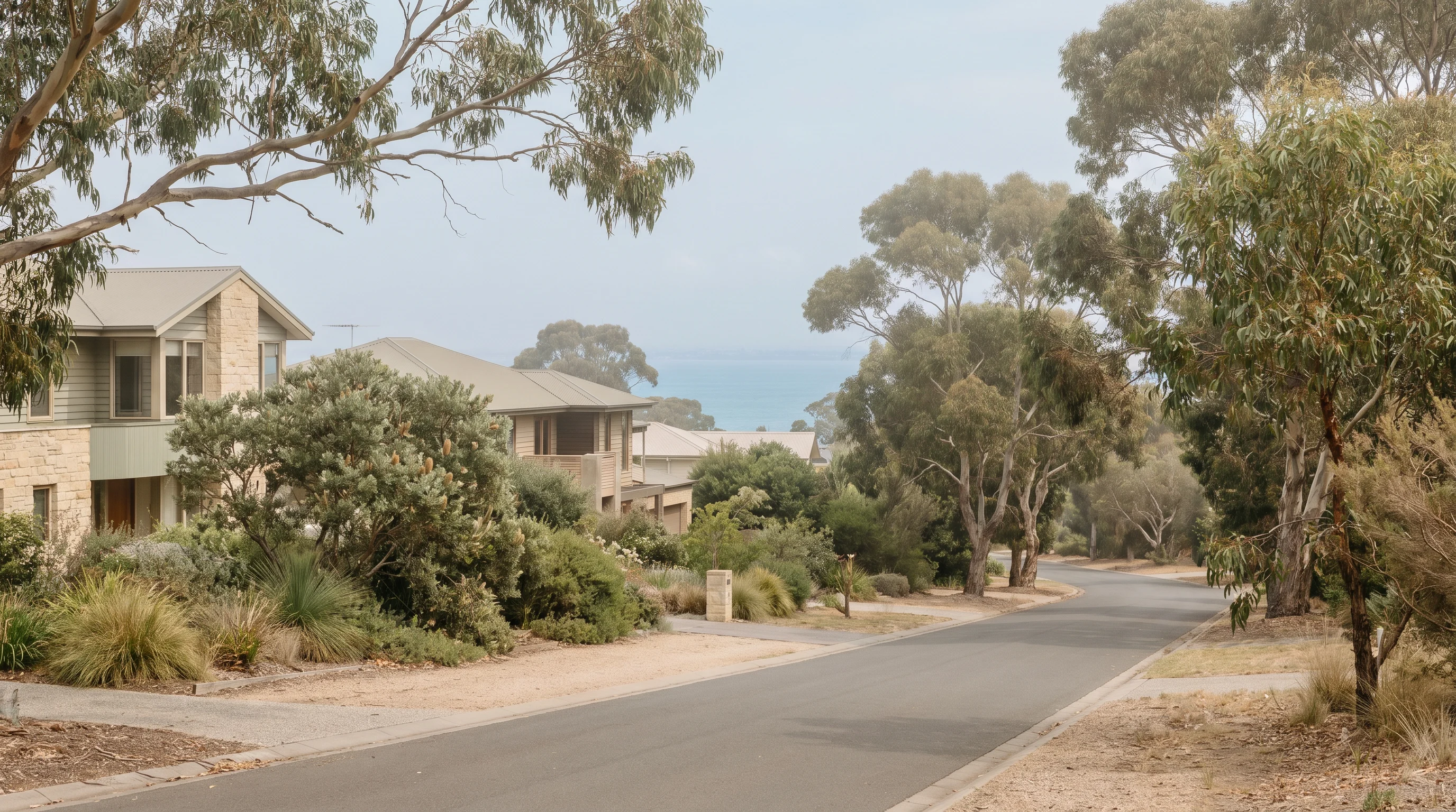 A street scene in Mount Eliza on the Mornington Peninsula