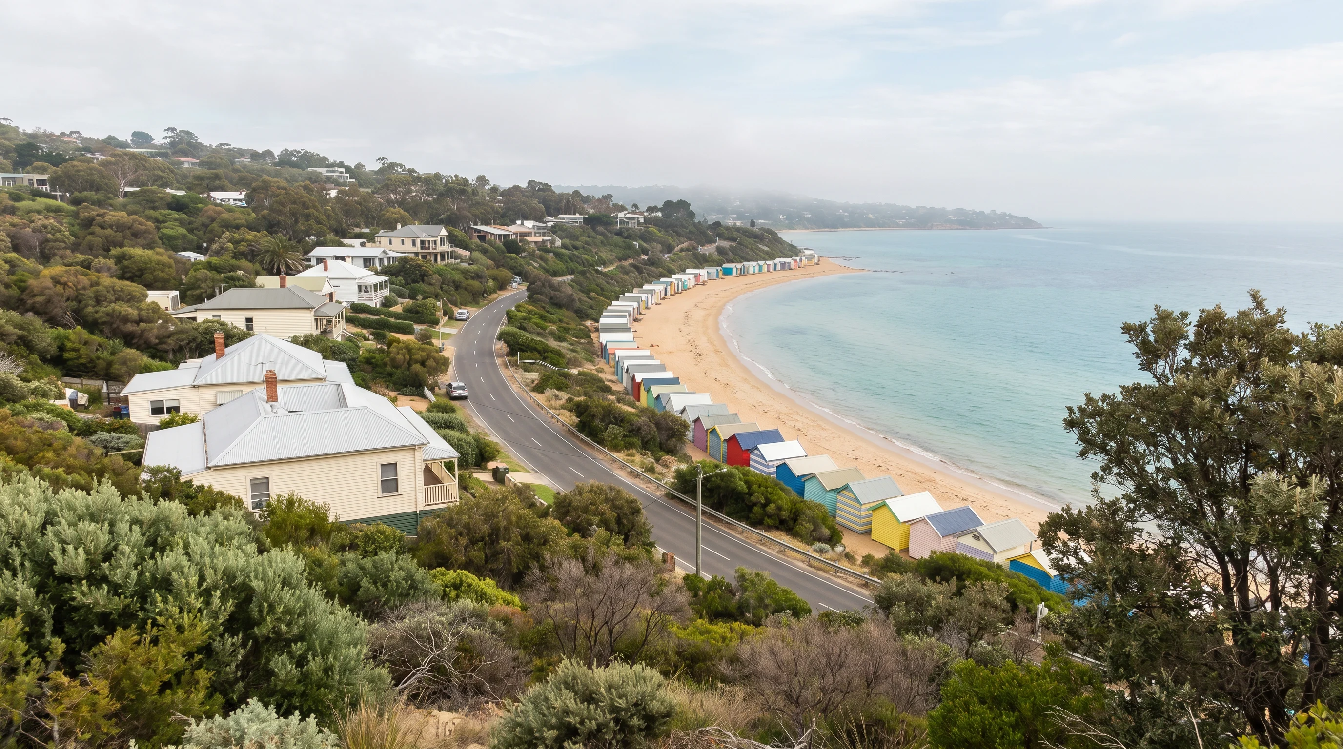 A street scene in Mount Martha on the Mornington Peninsula